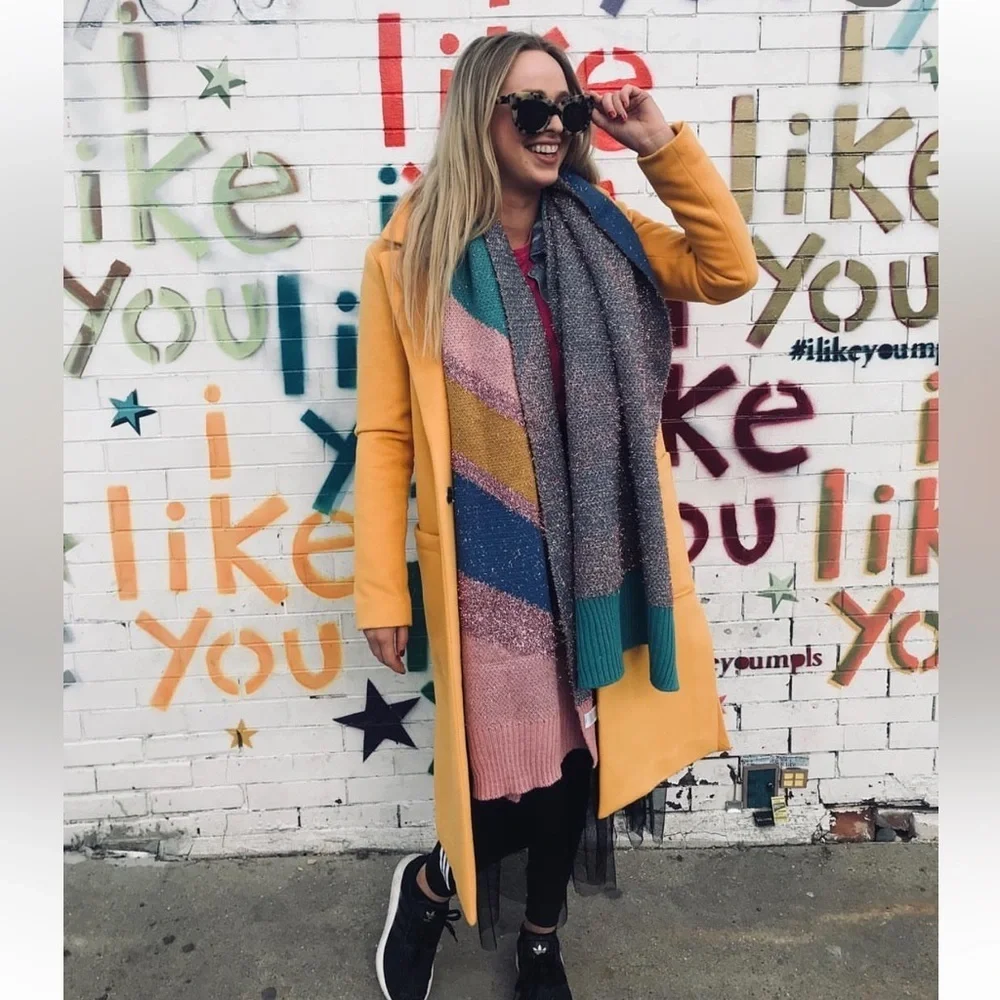 Colorful Striped Women's Scarf